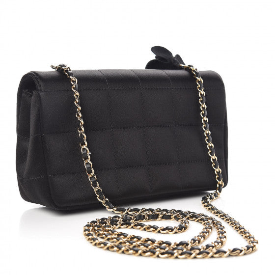 Chanel Camellia Chocolate Bar Mini Flap