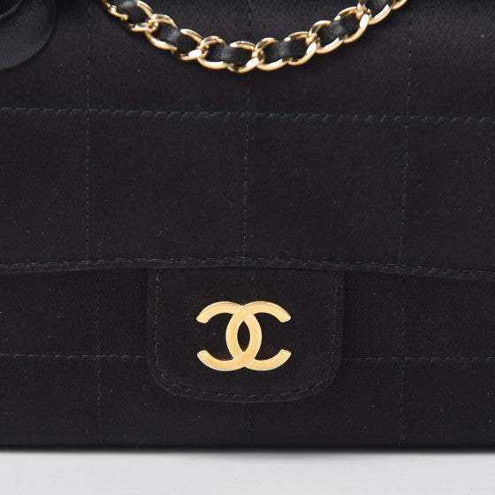 Chanel Camellia Chocolate Bar Mini Flap