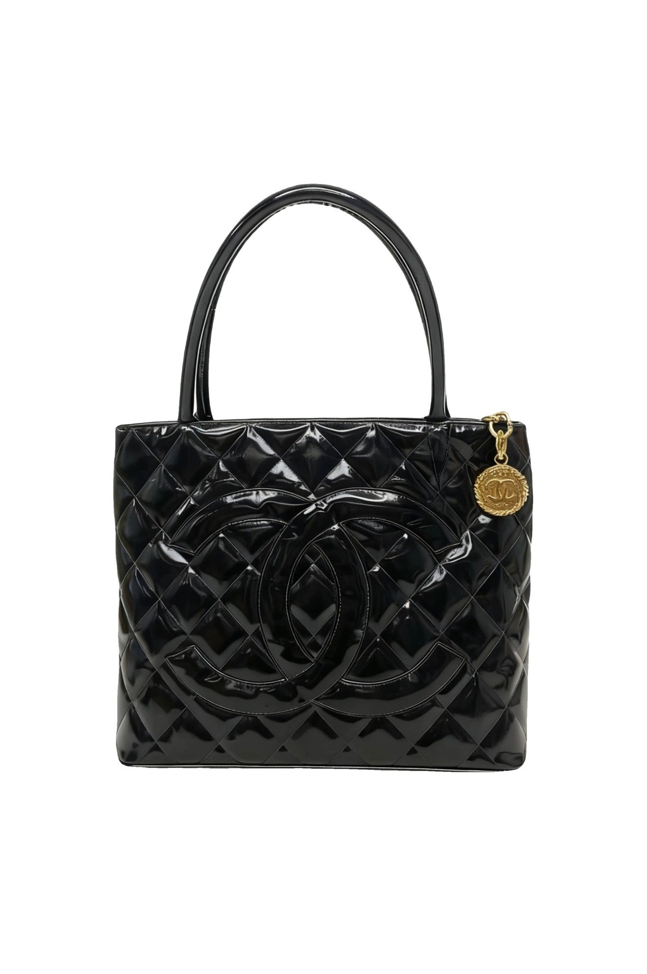 Chanel Medallion Patent Tote