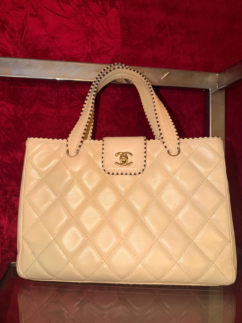 Chanel Whip Stitch Tote- Rare